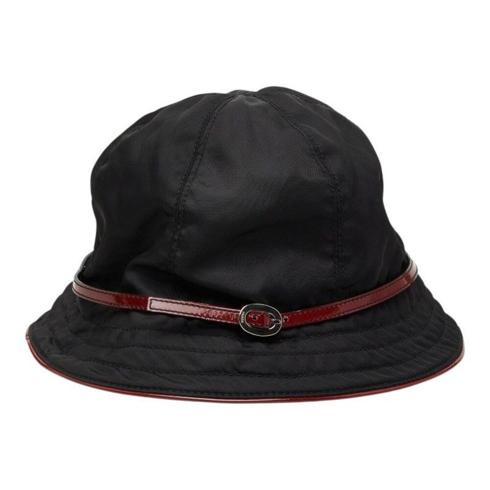 Prada Nylon Patent Leather Bucket Hat
